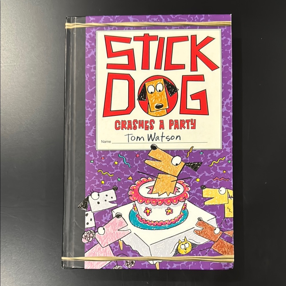 Stick Dog #8: Stick Dog Crashes A Party by Tom Watson - Hardcover Novel - Picture 1 of 12